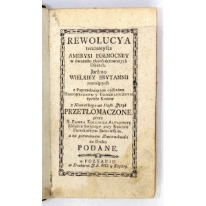 Rewolucya Ameryki Północnej (1778) i Rewolucya szwedzka (1778) we wspólnej oprawie