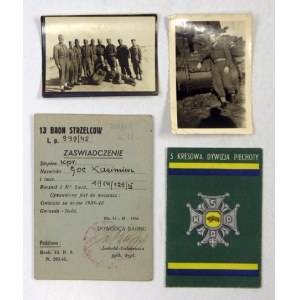 [TWO biographies]. Biographical material of the two Goc brothers, Casimir, fallen at Monte Cassino,...