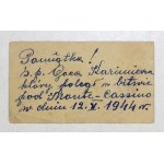 [ZWEI Biographien]. Biographisches Material über die beiden Brüder Goc: Kazimierz, gefallen in Monte Cassino,...