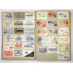 [Sugar Advertising Bags]. A pastedown collection of 1,499 miniature sugar bags used in gast...