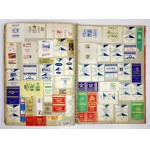 [Sugar Advertising Bags]. A pastedown collection of 1,499 miniature sugar bags used in gast...