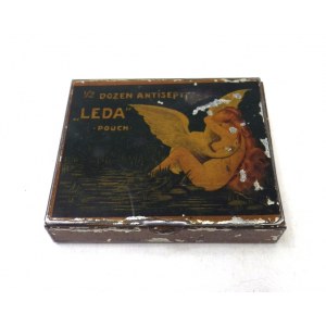 [Leda discrete box]. An American Columbia metal box from between the wars.