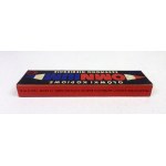 [OŁÓWKI, Pruszkowskie Zakłady Materiałów Biurowych]. Pudełko kartonowe z czterema ołówkami kopiowymi czerwono-niebieskim...