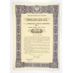 OBLIGATION 4 1/2% Internal State Loan 1937 registered value one thousand [...].