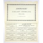 ZABLOCIE, Chemical Works, Joint Stock Company in Zabloc. 1 share [...] in bearer form, Mkp. 1000 [...].