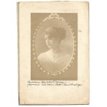Hanka Sieminska - súbor 5 fotografií s venovaním autorky. 1910, 1912.