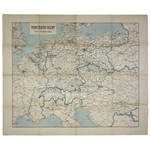[Central Europe]. Map of the theater of war. Two-color map form. 61x73.8 cm.