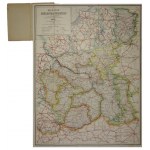[POLSKO]. Mapa Polského království [...] s vyznačením železných, bitých a obyčejných silnic....