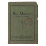 [CHORZÓW]. Plan-Informator der Stadt Chorzów. Farbige Planform. 45,5x52,7 auf Blatt Art. 47,5x68,...
