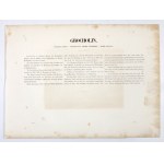 (GROCHOLIN). Grocholin. Provinz Posen, Regierungs-Bezirk Bromberg, Kreis Schubin. Farblithographie-Formular. 14,...