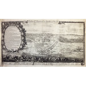 [WARSAW]. Praelium ad Warsauiam dies Secundis 19 Julij 1656. copperplate with etching 29.7x55,...