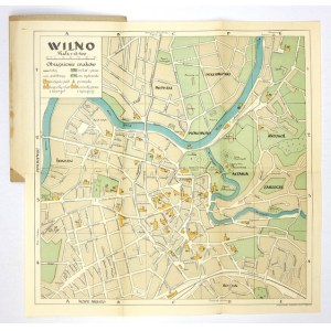 [VILNA]. Vilnius. Color plan form. 28.5x29 cm.