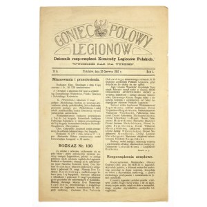 GONIEC Polowy Legionów. R. 1, nr 6: 25 VI 1915.