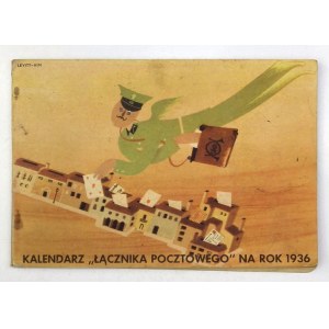 KALENDÁŘ poštovního styku. na rok 1936. obálka: Levitt-Him.