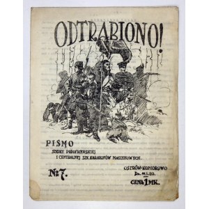 ODTRĄBIONO! Pismo Szkoły Podoficerskiej. Ostrów-Komorowo. Nr 7. 1920.