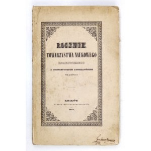 ROČNÍK Krakovskej vedeckej spoločnosti. Poczet nowy, 1843