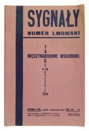 SYGNAŁY. Numer lwowski: VIII-IX 1934.
