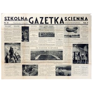 Szkolna Gazetka Ścienna. R. 5, nr 35: 3 VI 1938.