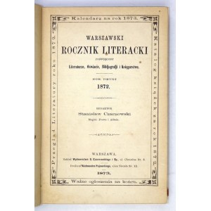 WARSZAWSKI Rocznik Literacki. R. 2: 1872.