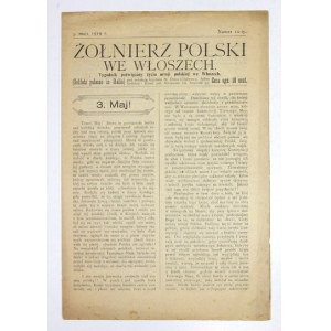 ŻOŁNIERZ Polski w Włoszech. No. 10: 3 May 1919.