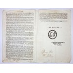 Pastoral letter of the Bishop of Przemysl, Jan Antoni de Potoczki, 1826.