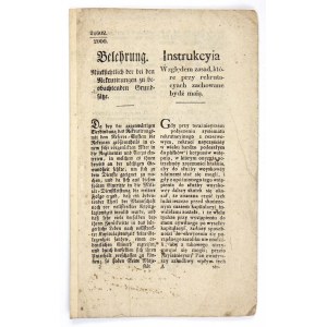 Podrobné predpisy o pravidlách náboru do rakúskej armády z roku 1827.