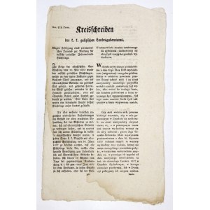 Über ehemalige Novemberaufständische in der österreichischen Teilung. 1837.