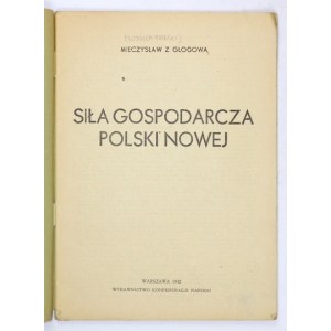 W. ZALESKI - Economic power of the New Poland. 1942. conspiratorial printing.