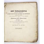 Anklageschrift gegen die Organisatoren des Novemberaufstands. 1834.