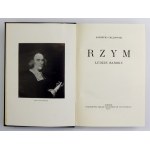 CHŁĘDOWSKI Kazimierz - Rzym. Ludzie baroku. Lwów 1931. Ossolineum. 8, s. [4], 640, [1], tabl. 43. opr. oryg. pł....