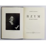 CHŁĘDOWSKI Kazimierz - Rzym. Menschen des Barock. Lwów 1931. Ossolineum. 8, pp. [4], 640, [1], plates 43. oryg. pł....