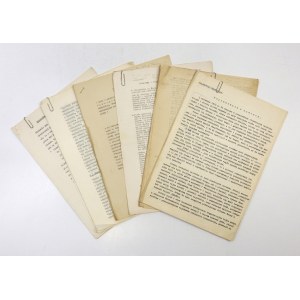 [KRIEGSERINNERUNGEN aus Bochnia und Umgebung]. Eine Sammlung von neun maschinengeschriebenen Erinnerungsberichten aus den Jahren des Zweiten Weltkriegs....