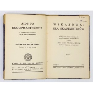 BADEN-POWELL [Robert] - Návod pre skautských vedúcich. Príručka skautskej výchovnej teórie pre vedúcich oddielov, autor: Lord ...