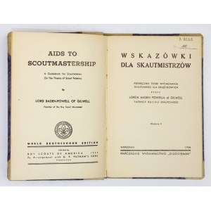 BADEN-POWELL [Robert] - Guidelines for Scoutmasters. A handbook of scouting education theory for troop leaders, by Lord...