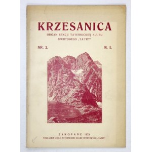 KRZESANICA. R. 1, č. 2: VI 1933.