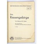KIRSCH [Ferdinand Walter] - Das Riesengebirge. Mit 8 Spezialkarten, 3 Textkarten und 1 Übersichtskarte in 2 Streifen. 3 ...
