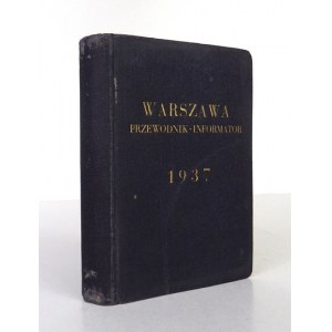 WARSAW. Guidebook with 30 maps and plans. Warsaw 1937.Związek Propagandy Turystycznej m. st....