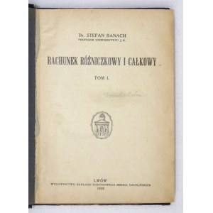 S. Banach - Diferenciální počet. Svazek 1-2. 1929. lvovská matematická škola!