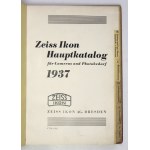 [CATALOG]. Zeiss Ikon Hauptkatalog für Cameras und Photobedarf 1937. Dresden 1937. Zeiss Ikon. 4, p. 152 (total)....