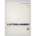 W. Lutosławski - Livre pour orchestre. With the composer's signature.