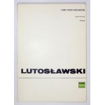 W. Lutosławski - Livre pour orchestre. Mit der Signatur des Komponisten.