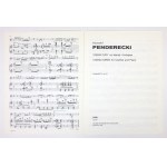 K. Penderecki - 3 miniatúry pre klarinet [...]. S podpisom skladateľa.