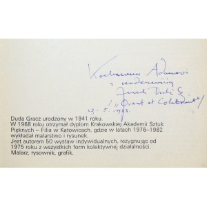 Katalog: Obrazy polskie J. Dudy-Gracza. 1983. Z dedykacją artysty.