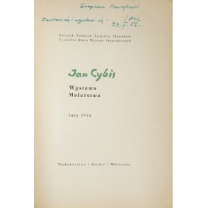 J. Cybis. Katalog wystawy. 1956. Z dedykacją artysty.