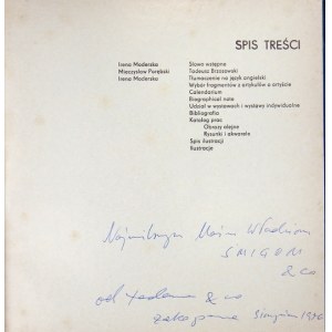Muz. Narod. w Poznaniu. Tadeusz Brzozowski. 1974. Z dedykacją artysty