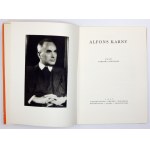 WIŚNIOCH Barbara - Alfons Karny. Warszawa 1957. Arkady. 4, s. 22, [4], ilustr. 54. brosz.,...