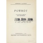 A. LATZKO - Powrót. 1931. Z fotomontażowymi okładkami M. Bermana.