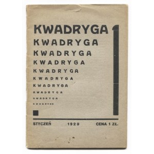 Kwadryga. R. 3, nr 1: I 1929. Z okładką K. I. Gałczyńskiego.