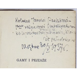 S. Młodożeniec - Futuro-gamy i futuro-pejzaże. 1934. Z dedykacją autora.