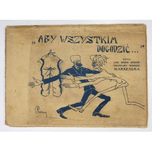 A. Czerny - Aby wszystkim dogodzić. Ok. 1930. Album karykatur J. Piłsudskiego.